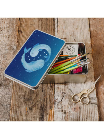 Mr. & Mrs. Panda Keksdose Sternzeichen Fische ohne Spruch in Sternenhimmel Blau