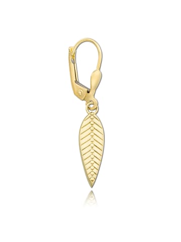 BALIA Ohrringe Gold 333 Gelbgold - 8 Karat Feder Ohrhänger