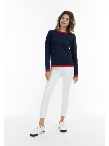 usha BLUE LABEL Strick Pullover in Marine Rot