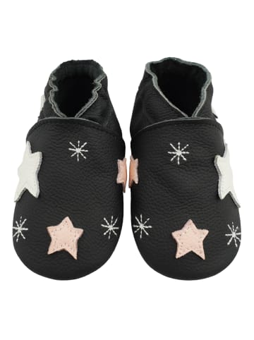 Bemesu Baby Krabbelschuhe aus Leder, weiche Lauflernschuhe mit rutschfester Sohle