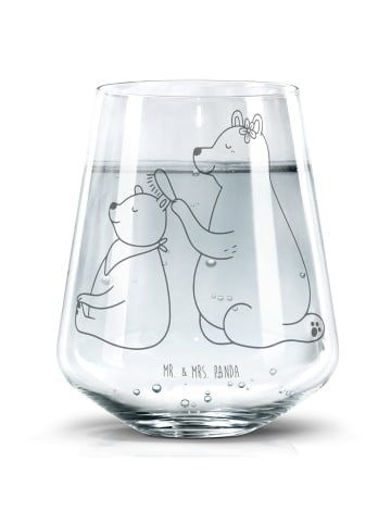 Mr. & Mrs. Panda Glas Bär Kind ohne Spruch in Transparent