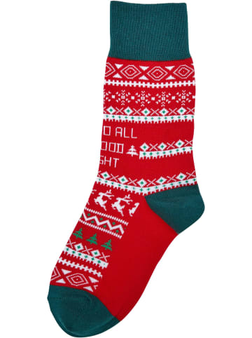 Urban Classics Urban Classics Unisex Christmas Bear Socks Kids 3-Pack in multicolor