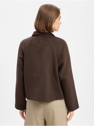 Marie Lund Jacke in schlamm - 0002