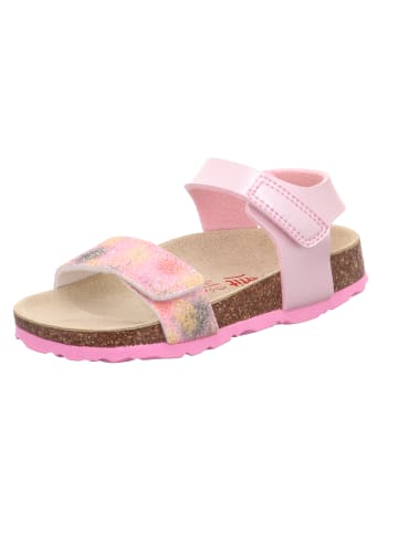 superfit Tieffußbett Sandale FUSSBETTPANTOFFEL in Rosa/Mehrfarbig