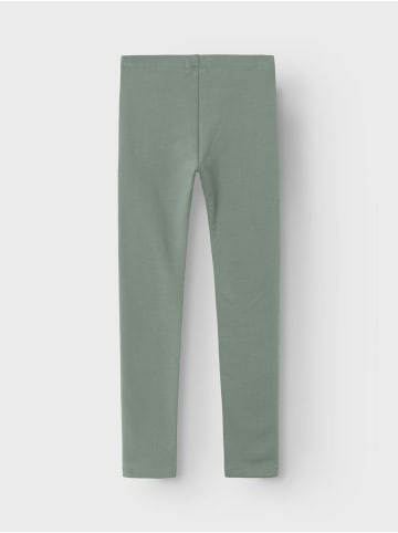 name it Leggings 2er-Set Regular Fit weich bequem Basic in Grau-Grün