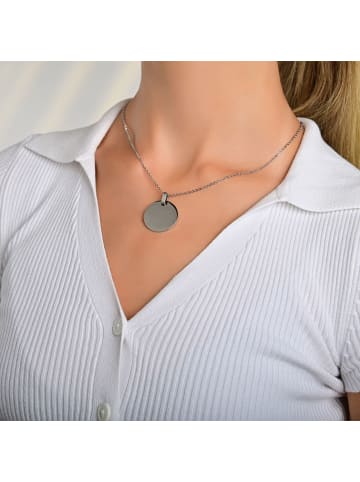 Adeliás Unisex Anhänger – Anhänger aus Edelstahl in silber