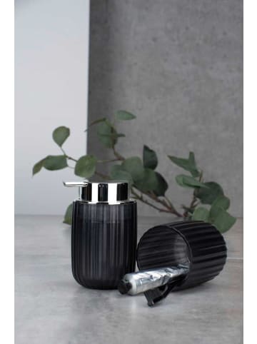 Wenko Zahnputzbecher AGROPOLI in Grau, (B) 7,5 x (H) 10 x (L) 7,5 cm