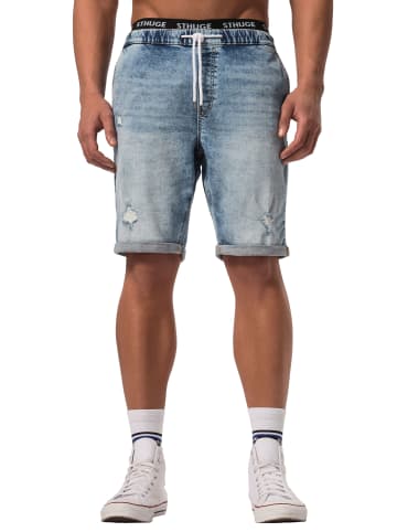 STHUGE Bermuda in bleached denim