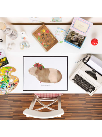 Mr. & Mrs. Panda Schreibunterlage Meerschweinchen Weisheit ohne ... in Weiß