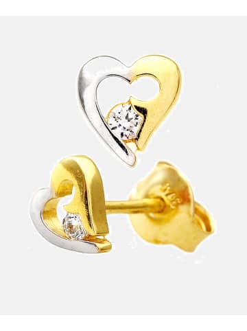 Vanlere Ohrstecker aus 375 Gelbgold mit Zirkonia