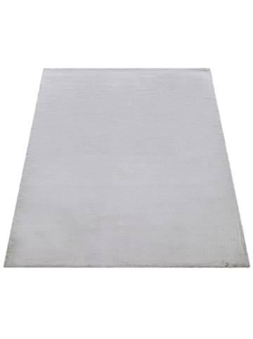 KADIMA DESIGN Hochflor Teppich Unifarben schmutzabweisend in Grau