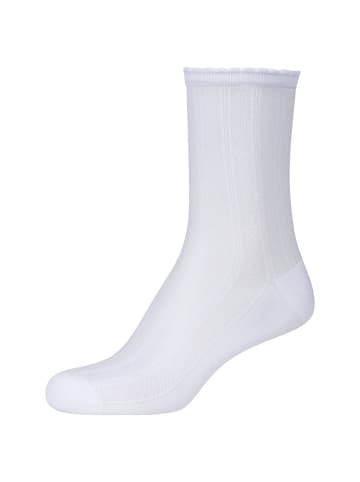 camano Socken trachtn ajour silky 2er Pack silky touch in Weiß