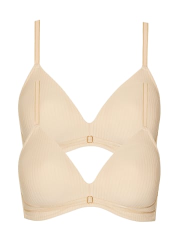 Lisca 2er Pack Schalen BH ohne Bügel in vanilla cream