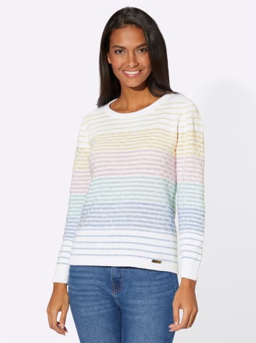 WITT WEIDEN Pullover in mint-rosé-gestreift