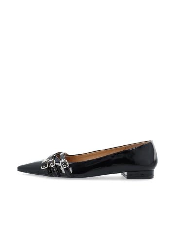 Bianco Ballerinas in BlackPatent