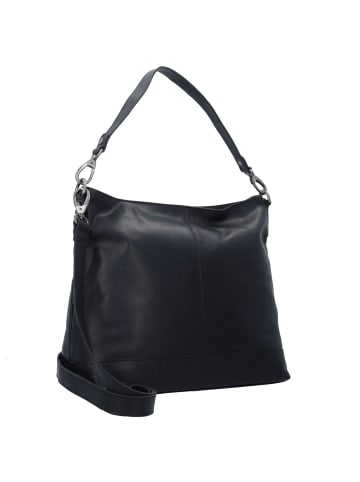 The Chesterfield Brand Wax Pull Up Schultertasche Leder 32 cm schwarz