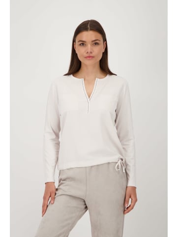 monari Knopfleiste Langarmshirt für Damen in kombi