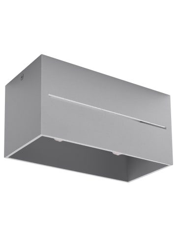 Licht-Erlebnisse Deckenlampe EEK F (B)10 x (L)20 x (H)10 cm in Grau