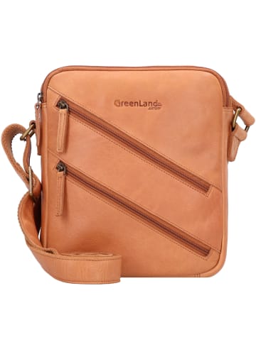 Greenland Nature Nature Umhängetasche RFID Leder 21 cm braun