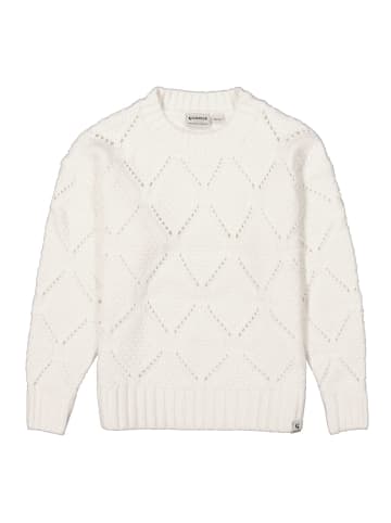 Garcia Strickpullover mit Rautenmuster in warm white