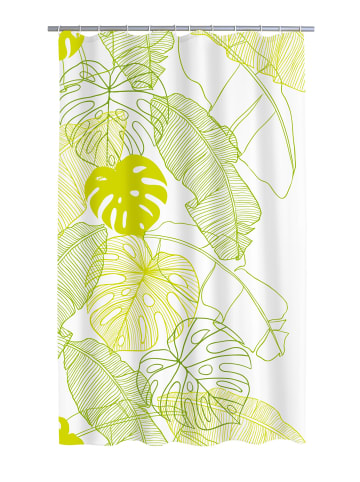 RIDDER Duschvorhang Textil Tropical grün 180x200 cm