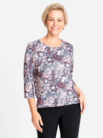 WITT WEIDEN Rundhalsshirt in hortensie-steingrau-bedruckt
