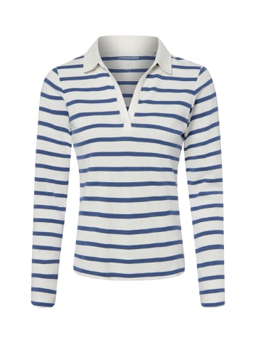 brookshire Langarmshirt in ecru blau