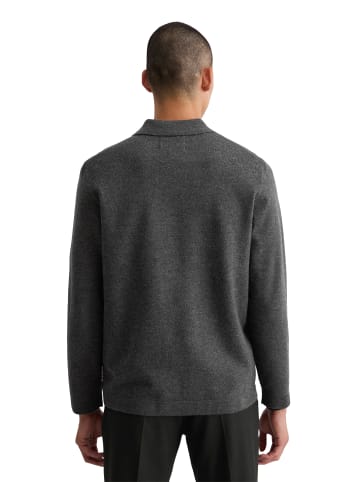 Marc O'Polo Overshirt-Strickjacke regular in Dark Grey Melange