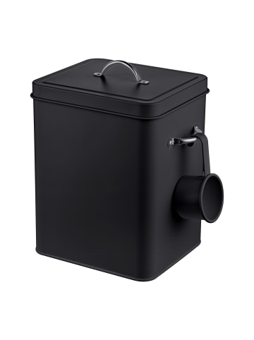 relaxdays Waschmittelbox in Schwarz - 6 l