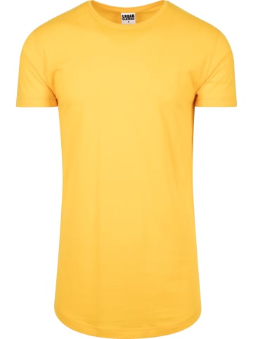 Urban Classics Long Tees in chrome yellow