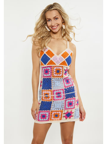 IZIA Damen Kleid in Orange Mehrfarbig