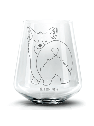 Mr. & Mrs. Panda Tumbler Corgi Po ohne Spruch in Transparent