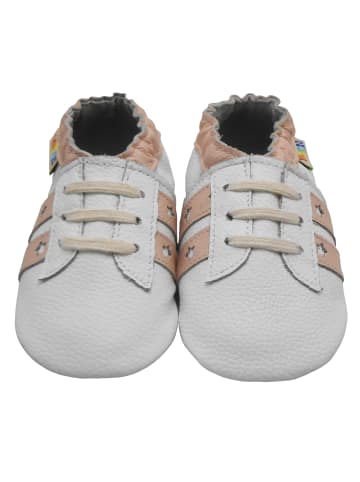 Yalion Leder-Krabbelschuhe in Weiß