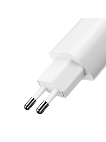 Wisam® 2.4A Dual-USB-Ladegerät (EU) Lightning 1m Reiseset (weiß)