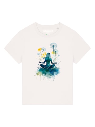 wat? Apparel T-Shirt Yoga & Meditation in Off White