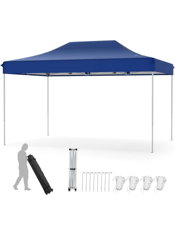 COSTWAY 3x4,5 m Pop Up Pavillon in Blau
