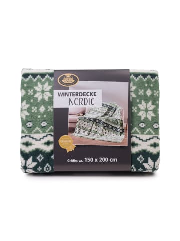 Gözze Wohndecke Nordic 150x200 cm in grün