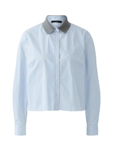 Oui Bluse in lt blue white