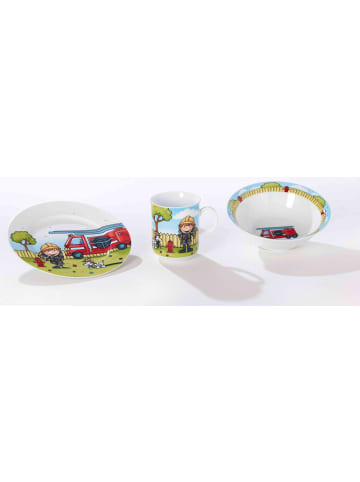 Ritzenhoff & Breker 7er Set Geschirr-Set mit Kinderbecher Feuerwehrmann Bernie bunt in bunt