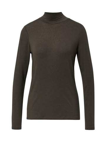 comma Langarmshirt in schoko