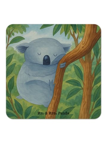 Mr. & Mrs. Panda Bierdeckel Koalabär Design ohne Spruch in Weiß
