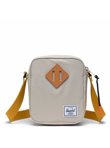 Herschel Heritage - Umhängetasche 17.5 cm (black) in light pelican/harvest gold