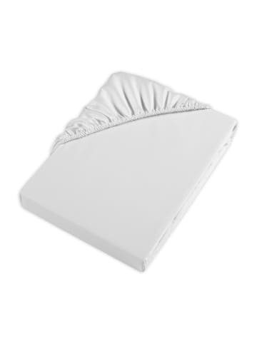 Möve Bettwäsche Spannbettlaken in snow