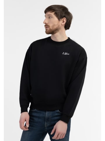 DreiMaster Maritim Oversized Sweatshirt in Schwarz