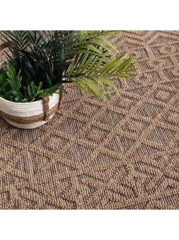 KADIMA DESIGN Outdoor Teppich Natur Balkon, Terrasse in Beige