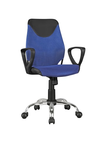 FineBuy Bürostuhl in Blau / Stoff / 60x60x101