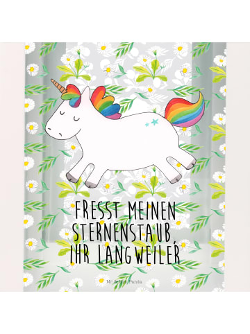 Mr. & Mrs. Panda Deko Laterne Einhorn Happy mit Spruch in Transparent