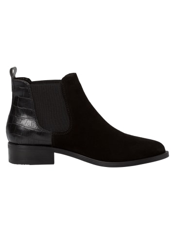 Tamaris Chelsea Boot in BLK SUED./STR.