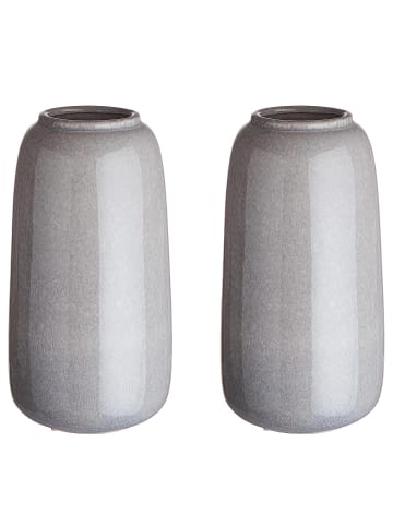 Butlers Vase LOU 2er-Set in Grau