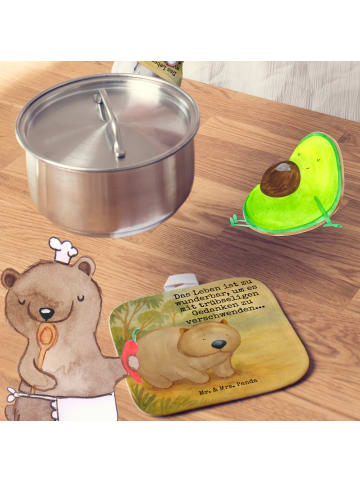 Mr. & Mrs. Panda Topfuntersetzer Wombat Design mit Spruch in Weiß